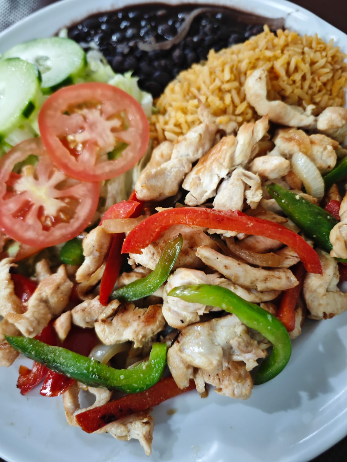 Fajitas de pechuga de pollo